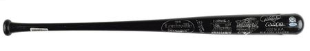 Lot #803 Derek Jeter Signed Baseball Bat - Image 1