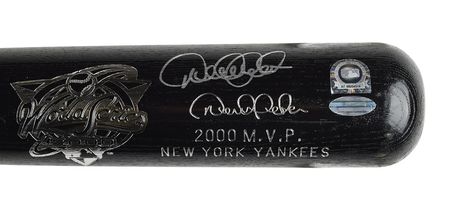 Lot #803 Derek Jeter Signed Baseball Bat - Image 2