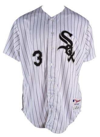 Lot #696 Harold Baines Game-Worn 2000 Chicago White Sox Jersey Game-Worn Jersey - Image 1