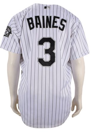 Lot #696 Harold Baines Game-Worn 2000 Chicago White Sox Jersey Game-Worn Jersey - Image 2