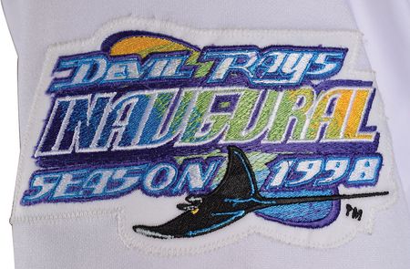 Lot #703 Wade Boggs Game-Worn 2001 Tampa Bay Devil Rays Jersey Game-Worn Jersey - Image 3