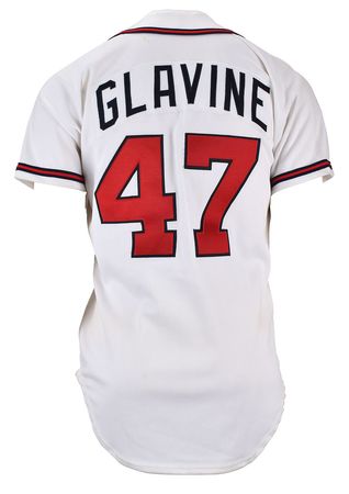 Lot #710 Tom Glavine Game-Worn 1993 Atlanta Braves Jersey Game-Worn Jersey - Image 2