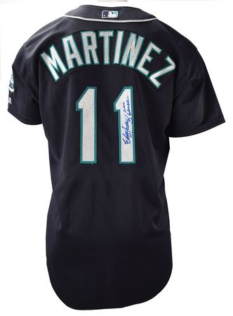 Lot #715 Edgar Martinez Game-Worn 2000 Seattle Mariners Jersey Game-Worn Jersey - Image 5