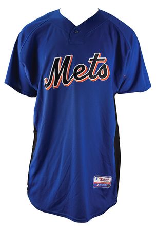 Lot #716 Pedro Martinez Pregame-Worn 2007 New York Mets Jersey - Image 1