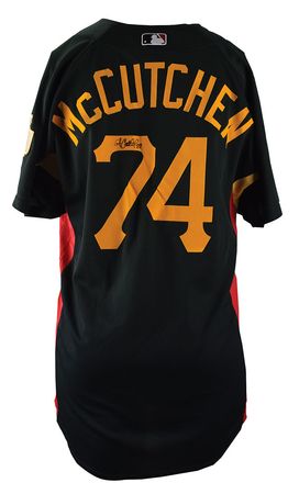 Lot #825 Andrew McCutchen Game-Worn 2008 Pittsburgh Pirates Spring Training Jersey Game-Worn Jersey - Image 2