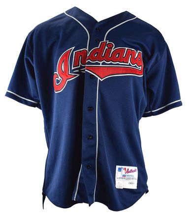 Lot #829 Eddie Murray Game-Worn 2002 Cleveland Indians Jersey Game-Worn Jersey - Image 1