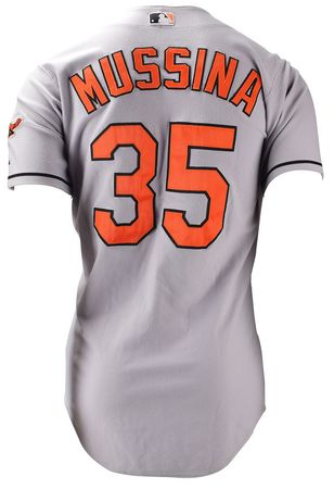 Lot #717 Mike Mussina Game-Worn 2000 Baltimore Orioles Jersey Game-Worn Jersey - Image 2