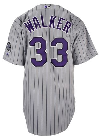 Lot #873 Larry Walker Game-Worn 2004 Colorado Rockies Jersey Game-Worn Jersey - Image 2