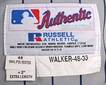 Lot #873 Larry Walker Game-Worn 2004 Colorado Rockies Jersey Game-Worn Jersey - Image 4