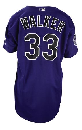 Lot #872 Larry Walker Game-Worn 2003 Colorado Rockies Jersey Game-Worn Jersey - Image 2