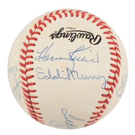 Lot #701 Baseball: 500 Home Run Club: Beautiful 500 Home Run Club baseball, highlighted by Mantle, Williams, and Aaron - Image 5