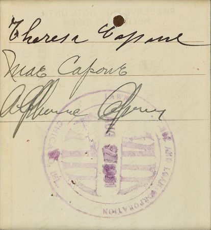 Lot #122 Al Capone: Twice-signed 