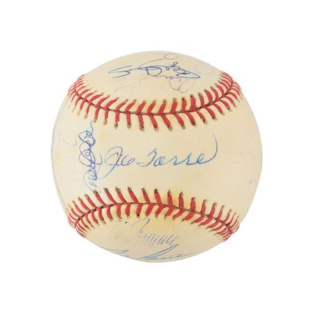 Lot #838 NY Yankees: 2000 Signed Baseball - Image 1