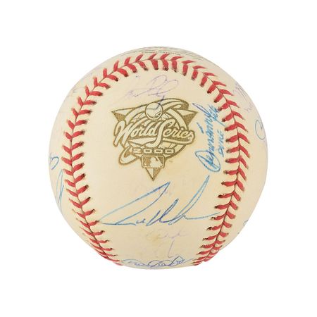 Lot #838 NY Yankees: 2000 Signed Baseball - Image 2