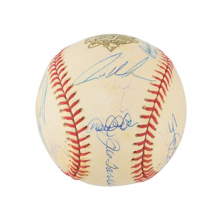 Lot #838 NY Yankees: 2000 Signed Baseball - Image 3