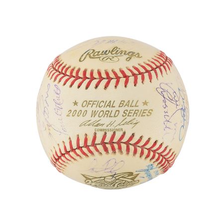 Lot #838 NY Yankees: 2000 Signed Baseball - Image 7