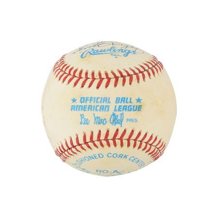 Lot #713 Mickey Mantle and Billy Martin Signed Baseball - Image 5