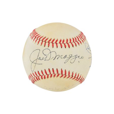 Lot #707 DiMaggio, Mantle, and Yastrzemski Baseball - Image 1