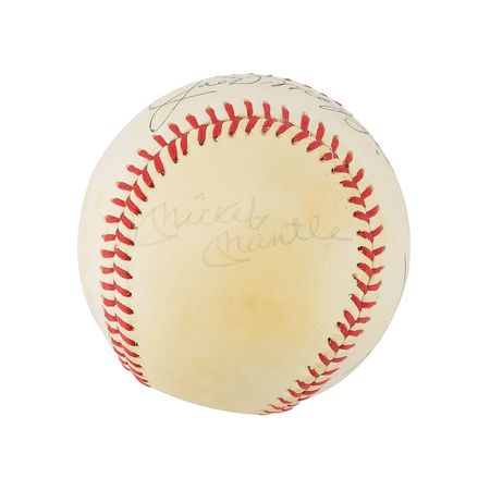 Lot #707 DiMaggio, Mantle, and Yastrzemski Baseball - Image 3