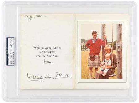 Lot #112 Princess Diana and Prince Charles Card - Image 1