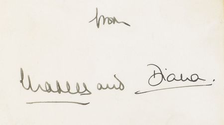 Lot #112 Princess Diana and Prince Charles Card - Image 2