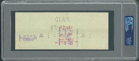 Lot #849 Bill Russell Signed Check - Image 2