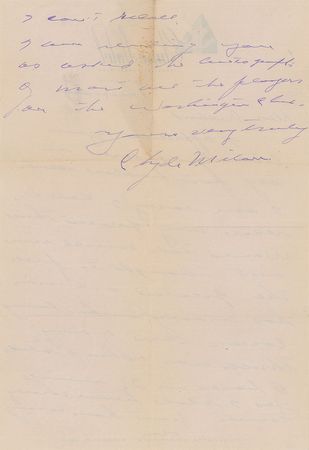 Lot #744 Baseball Letters Signed Letters - Image 2