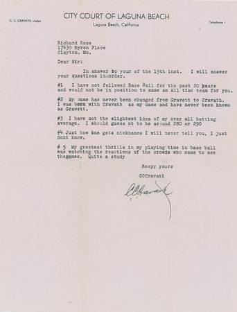 Lot #744 Baseball Letters Signed Letters - Image 5