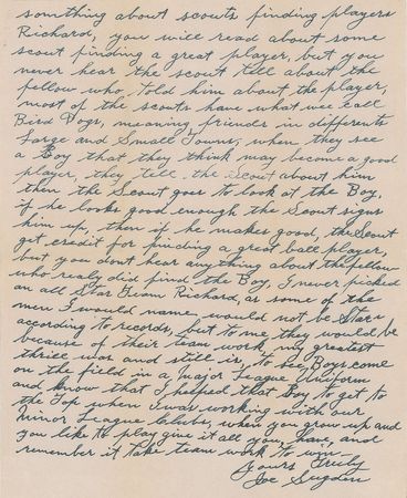 Lot #698 Baseball Letters Signed Letters - Image 6