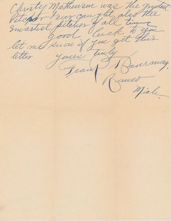 Lot #698 Baseball Letters Signed Letters - Image 8