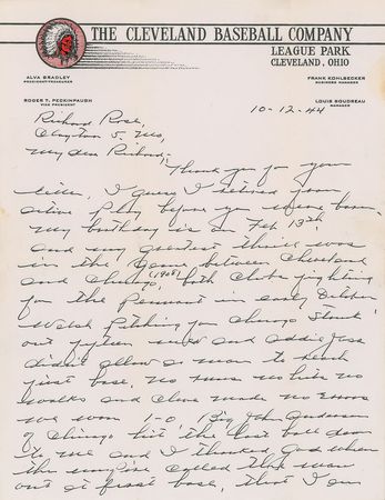 Lot #698 Baseball Letters Signed Letters - Image 9