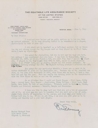 Lot #698 Baseball Letters Signed Letters - Image 13