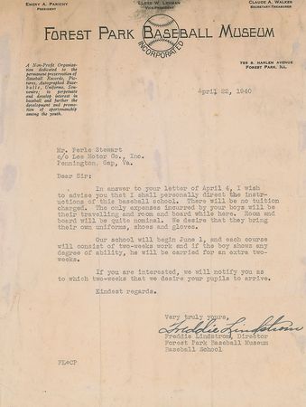 Lot #699 Baseball Letters Signed Letters - Image 3