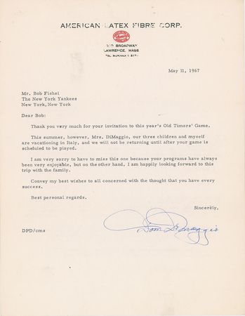 Lot #699 Baseball Letters Signed Letters - Image 7