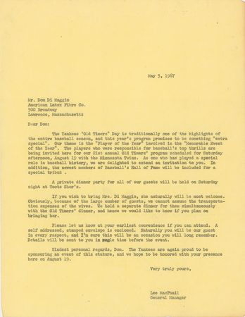 Lot #699 Baseball Letters Signed Letters - Image 8