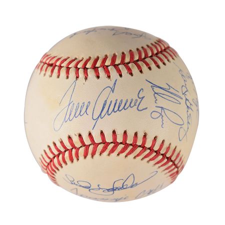 Lot #718 NY Mets: 1969 Signed Baseball - Image 3