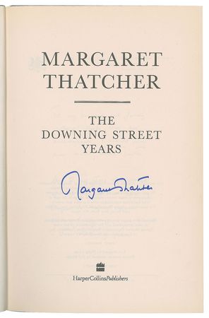 Lot #183 Margaret Thatcher Book - Image 1