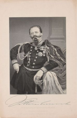 Lot #185 Victor Emmanuel II Signed Document - Image 2
