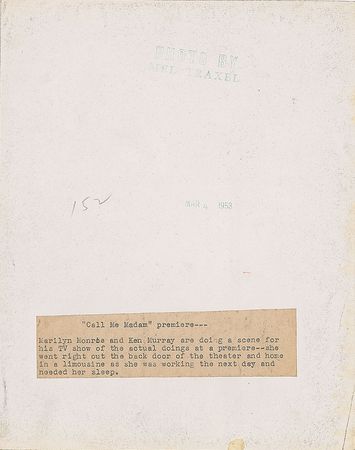 Lot #572 Marilyn Monroe and Ken Murray - Image 2