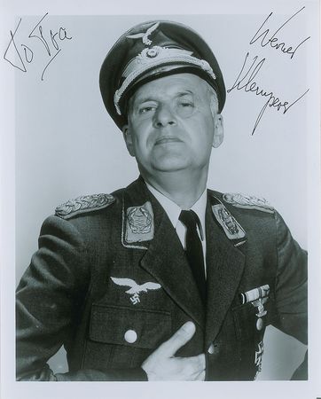 Lot #557 Werner Klemperer Signed Photograph - Image 1