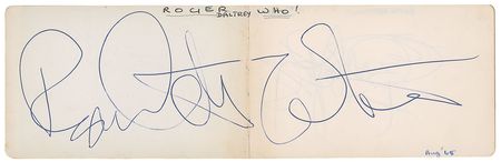 Lot #389 1960s Rock: Over 250 autographs of 1960s rock heroes, including The Who, Rolling Stones, Cream, and The Kinks - Image 4