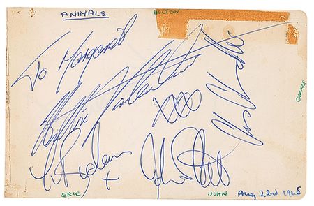 Lot #389 1960s Rock: Over 250 autographs of 1960s rock heroes, including The Who, Rolling Stones, Cream, and The Kinks - Image 7
