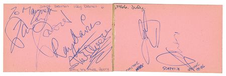 Lot #389 1960s Rock: Over 250 autographs of 1960s rock heroes, including The Who, Rolling Stones, Cream, and The Kinks - Image 10