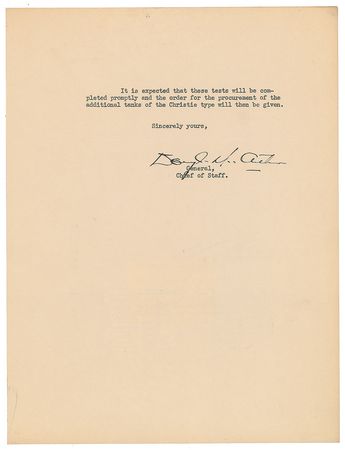 Lot #198 Douglas MacArthur Typed Letter Signed - Image 2