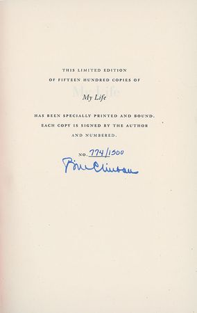 Lot #38 Bill Clinton Book - Image 1