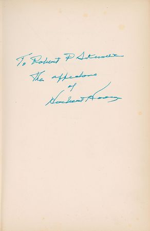 Lot #51 Herbert Hoover Book - Image 1