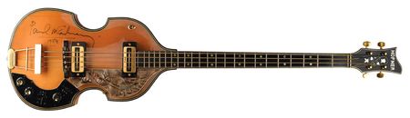 Lot #402 Beatles: Paul McCartney: Beautiful example of the 'Beatle' bass, signed by McCartney in 1989 - Image 1