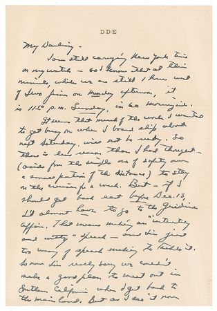 Lot #26 Dwight D. Eisenhower: President-elect