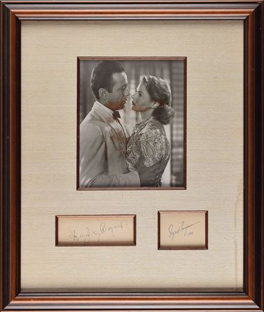 Lot #515 Humphrey Bogart and Ingrid Bergman Signatures - Image 1