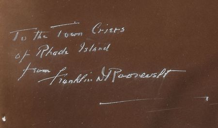 Lot #23 Franklin D. Roosevelt: Huge Harris & Ewing portrait of President Roosevelt, inscribed to the 